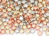 200-600Pcs Plated CCB Acrylic Star Spacer Beads