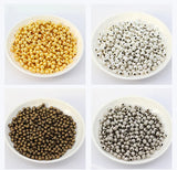 200 Gold&Silver Round Spacer Beads 2mm-8mm for Jewelry Making