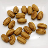 Natural Oval Wood Beads 5X8mm