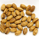 Natural Oval Wood Beads 5X8mm