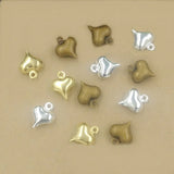200 PCS Heart-Shaped Charms for Jewelry Making