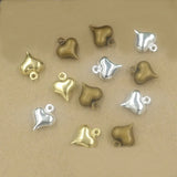 200 PCS Heart-Shaped Charms for Jewelry Making