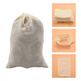 200 Cotton Muslin Bags Drawstring for Tea Wedding Favors 4x6