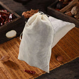 200 Cotton Muslin Bags Drawstring for Tea Wedding Favors 4x6