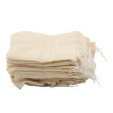 200 Cotton Muslin Bags Drawstring for Tea Wedding Favors 4x6