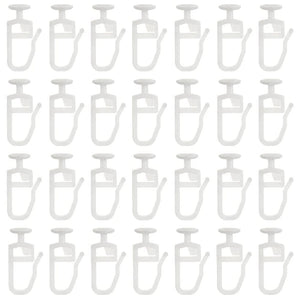 200 Pack Curtain Gliders 8.3 MM Head Track Glider Hooks for Curtain Rails