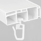 200 Pack Curtain Gliders 8.3 MM Head Track Glider Hooks for Curtain Rails