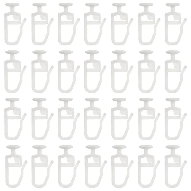 200 Pack Curtain Gliders 8.3 MM Head Track Glider Hooks for Curtain Rails