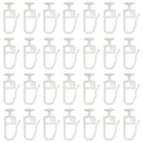 200 Pack Curtain Gliders 8.3 MM Head Track Glider Hooks for Curtain Rails