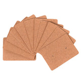 200 Pcs Blank Earring Ear Studs Card Brown Display Jewelry