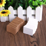 200 Pcs Blank Earring Ear Studs Card Brown Display Jewelry