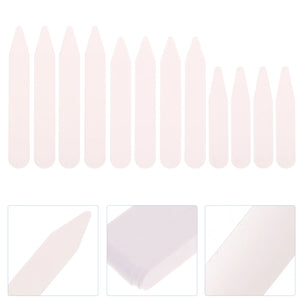 200 Pcs Plastic Collar Stays Shirt Whales Blouse Mens Inserts Extension