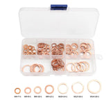 200 Pcs Copper Sealing Gasket Washer Sump Oil Crush Flat Seal Ring Tool Hardware