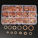200 Pcs Copper Sealing Gasket Washer Sump Oil Crush Flat Seal Ring Tool Hardware