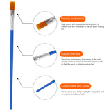 200 Pcs Flat Paint Brushes Small Brush Bulk for Detail Painting Craft