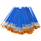 200 Pcs Flat Paint Brushes Small Brush Bulk for Detail Painting Craft