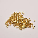 200 Pcs 2.5mm Gold Beads Jewelry Findings DIY Earring Accessories