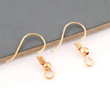 200 Pcs Mix Colour Earring Hooks French Earwire Ball Coil 18mm Findings