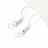 200 Pcs Mix Colour Earring Hooks French Earwire Ball Coil 18mm Findings