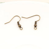 200 Pcs Mix Colour Earring Hooks French Earwire Ball Coil 18mm Findings
