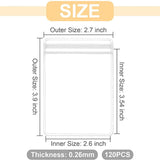 200 Pcs Clear Zip Lock Jewelry Storage Bags 2.7X3.9Inch