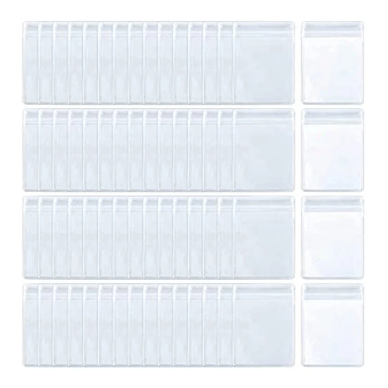 200 Pcs PVC Jewelry Bags Clear Zipper Lock Bags (6 x 8cm)