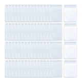 200 Pcs PVC Jewelry Bags Clear Zipper Lock Bags (6 x 8cm)