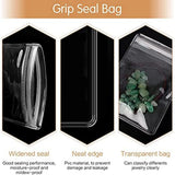 200 Pcs PVC Jewelry Bags Clear Zipper Lock Bags (6 x 8cm)