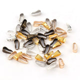 200 Pcs/set Stripe Oval Buckle Pendant Necklace Chains DIY Jewelry Material