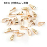 200 Pcs/set Stripe Oval Buckle Pendant Necklace Chains DIY Jewelry Material