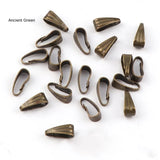200 Pcs/set Stripe Oval Buckle Pendant Necklace Chains DIY Jewelry Material