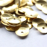 200 Solid Raw Brass Bead Caps-8mm (499C)