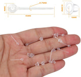 200 Plastic Earring Posts with Bullet Backs