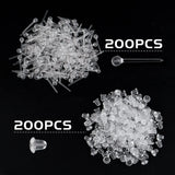 200 Plastic Earring Posts with Bullet Backs