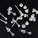 200 Plastic Earring Posts with Bullet Backs
