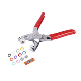 200 Sets Snap Buttons Craft Pliers Tool Metal Ring Button