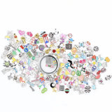 200 Pcs DIY Floating Charms for Locket Pendant Necklace