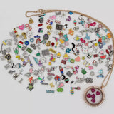 200 Pcs DIY Floating Charms for Locket Pendant Necklace