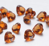 200 pcs Mixed Colors 5mm Birthstone Heart Charms for Floating Locket