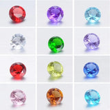 200 pcs Mixed Colors Birthstone Round Charms for Floating Locket