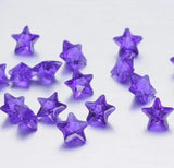 200 pcs 5mm Birthstone Star Charms Mixed Colors DIY Floating Locket