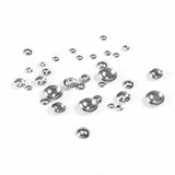 200 pcs Stainless Steel Spacer Bead Caps 3/4/5/6/8mm DIY Jewelry Finding