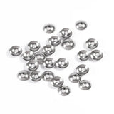 200 pcs Stainless Steel Spacer Bead Caps 3/4/5/6/8mm DIY Jewelry Finding