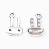 200 Retro Rabbit Alloy Pendants for DIY European Jewelry Making