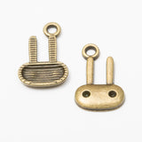 200 Retro Rabbit Alloy Pendants for DIY European Jewelry Making