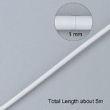 200 Yards 1mm Iron Wires Rubber Covered Craft Jewelry Making Wire