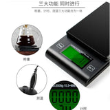 2000/1g Hand-brewed Coffee Scale with Timer and Temperature Measurement