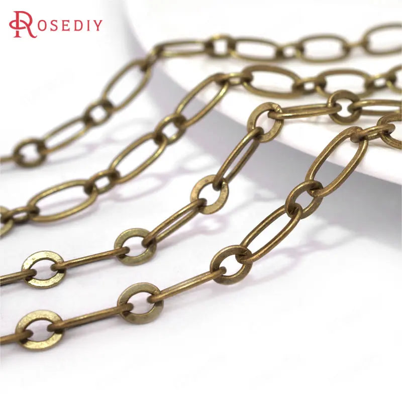 5 Meters Bronze Copper 1+1 Chains Necklace Chains Diy Jewelry Accessories