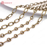 5 Meters Bronze Copper 1+1 Chains Necklace Chains Diy Jewelry Accessories