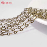 5 Meters Bronze Copper 1+1 Chains Necklace Chains Diy Jewelry Accessories